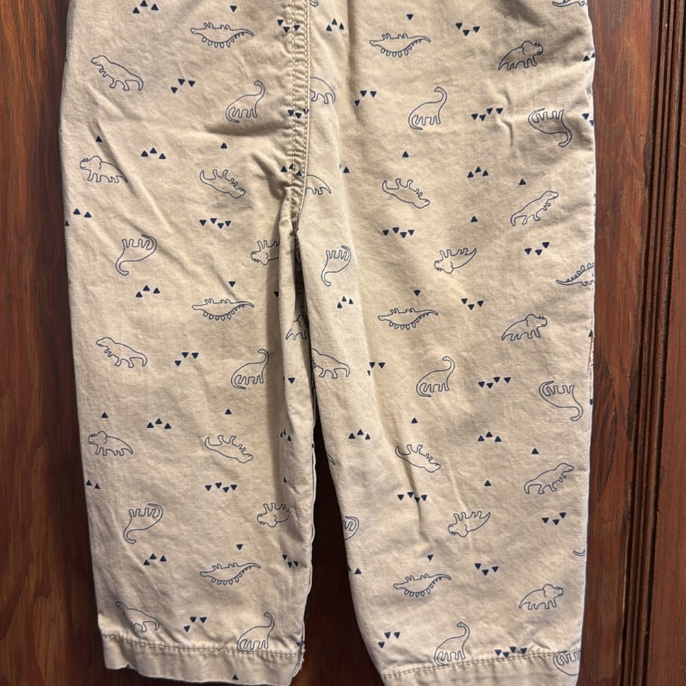 Carter’s Tan Dinosaur Overalls - Picture 9 of 9